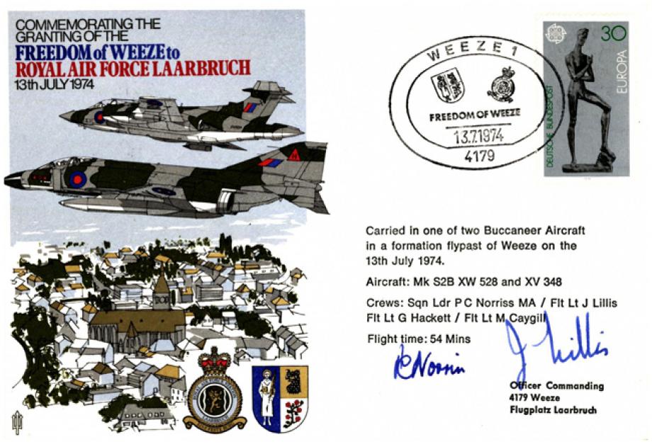 RAF Laarbruch cover Sgd Norriss and Lillis