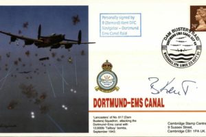 Dambusters 617 Squadron Cover Signed Bernard Kent Dortmund-Ems Canal