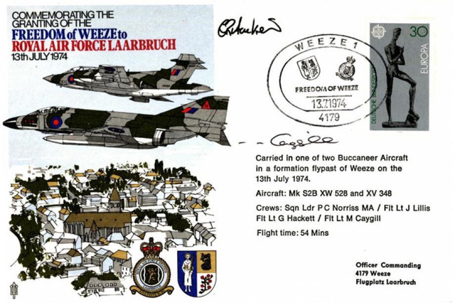 RAF Laarbruch cover Sgd Hackett and Caygill