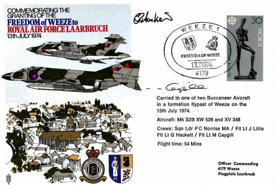 RAF Laarbruch cover Sgd Hackett and Caygill