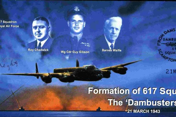 Dambusters 617 Squadron Cover Signed Bob Knights Tirpitz