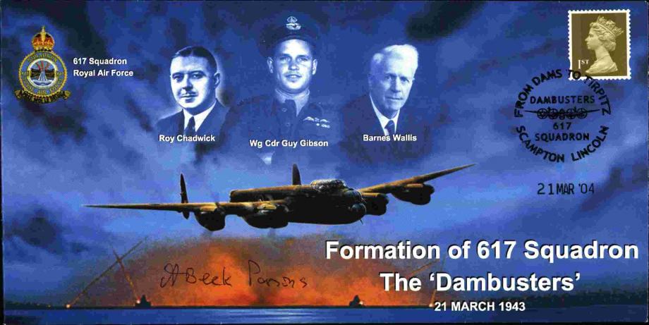 Dambusters 617 Squadron Cover Signed Joe Parsons