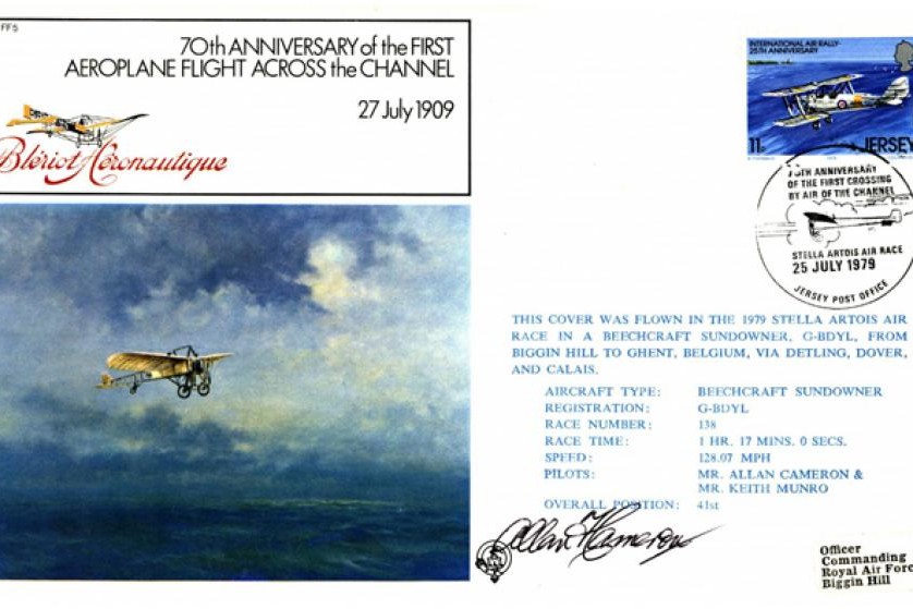 First aeroplane flight across the Channel cover