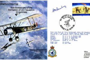 Sopwith Strutter cover Crew signed