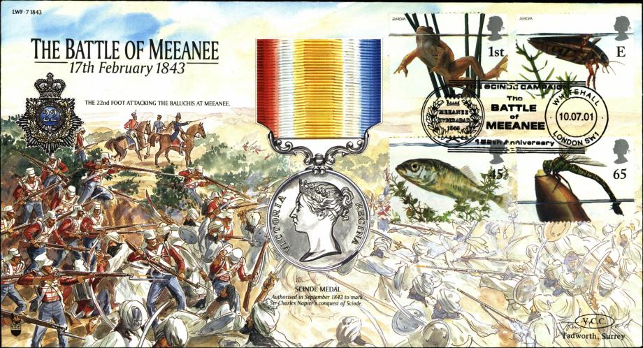 Battle of Meeanee cover 1843 Scinde Medal