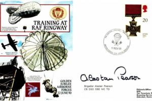 Training at RAF Ringway cover Signed Brig A Pearson