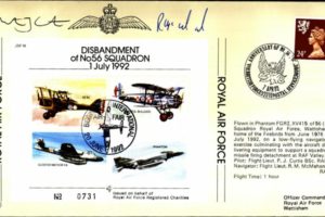 56 Squadron cover Crew signed