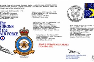 CX1 Squadron FDC Signed by GC P B Walker the OC of 111 Squadron