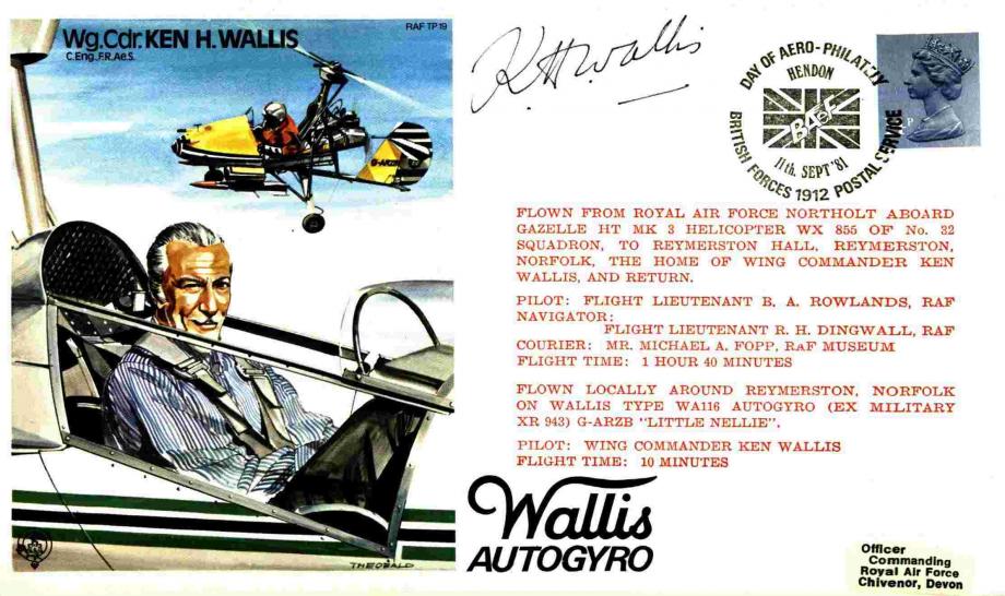  Ken H Wallis The Test Pilot Cover Signed Ken Wallis