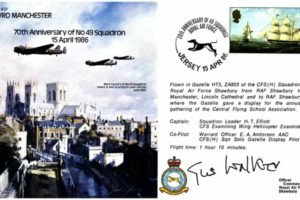 Avro Manchester cover Signed Sir Augustus Walker