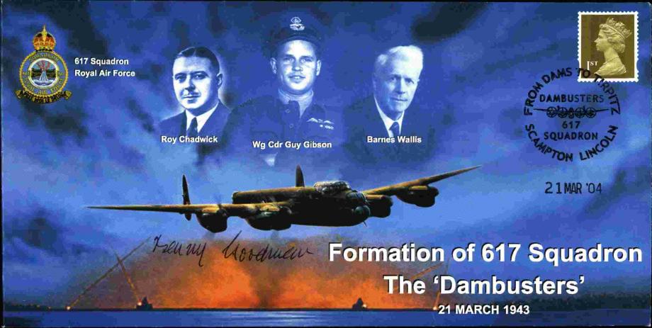 Dambusters 617 Squadron Cover Signed Benny Goodman Tirpitz