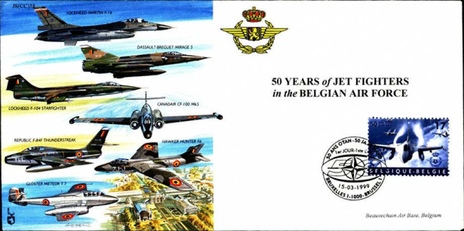 Belgian Air Force cover Sgd P Jacobs