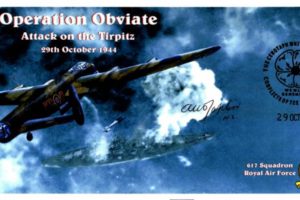 Dambusters 617 Squadron Cover Signed Arthur Joplin Tirpitz
