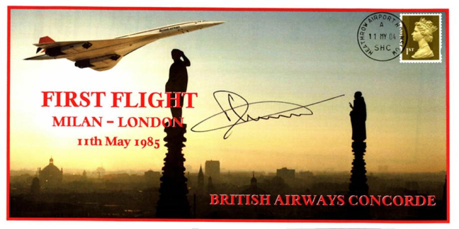 Concorde cover Milan-London Sgd Derek Mitchell