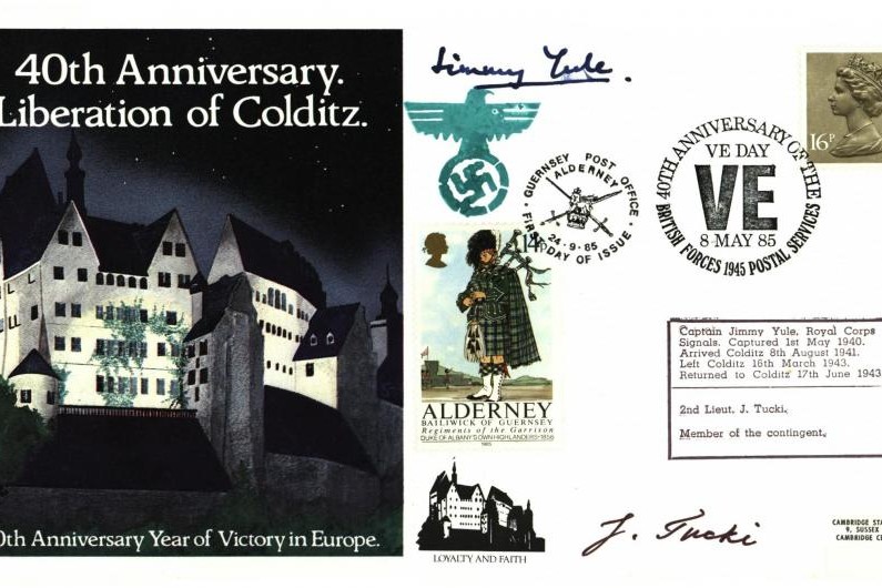Colditz Cover Signed J Yule And J Tucki