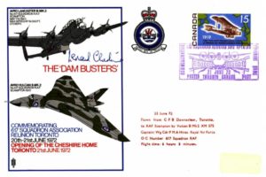 Dambusters 617 Squadron Cover Signed Leonard Cheshire VC