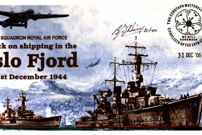 Dambusters 617 Squadron Cover Signed B Bird Oslo Fjord 