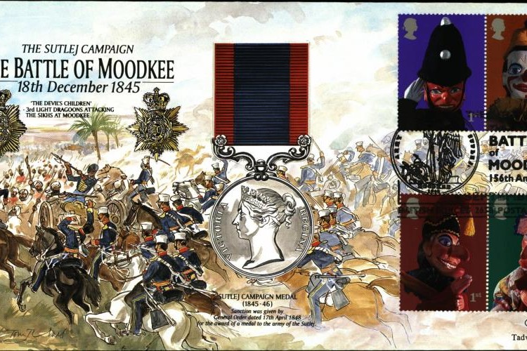 Battle of Moodkee cover 1845 Sutlej Campaign Medal
