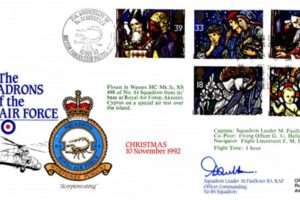 84 Squadron FDC Signed by Sq L M Faulkner the OC of 84 Squadron