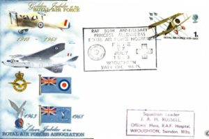 50th Anniversary of the RAF cover Princess Alexandras RAF Hospital Fete Not issued on first day