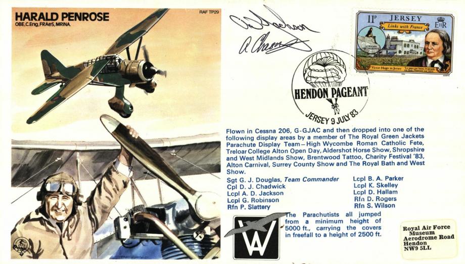 Harald Penrose the Test Pilot cover Sgd 2 parachutists