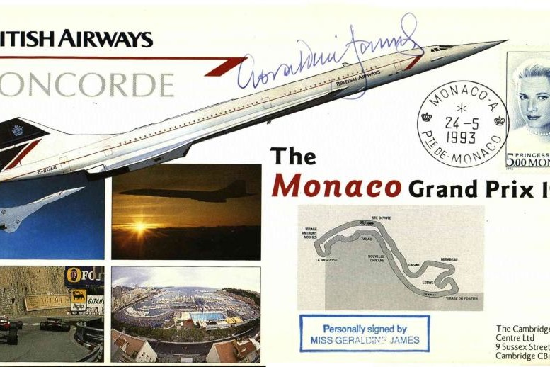 Concorde cover Monaco Grand Prix Sgd Geraldine James