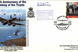 Dambusters 617 Squadron Cover Signed Freddie Watts Tirpitz