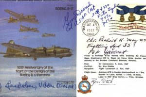 Boeing B17 Signed May Doersch Bardshar and Dick