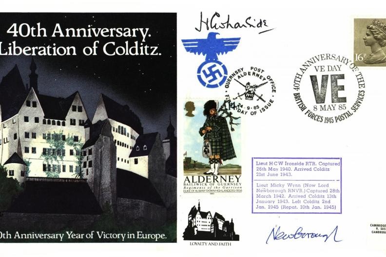 Colditz Cover Signed H Ironside And Lord Newborough