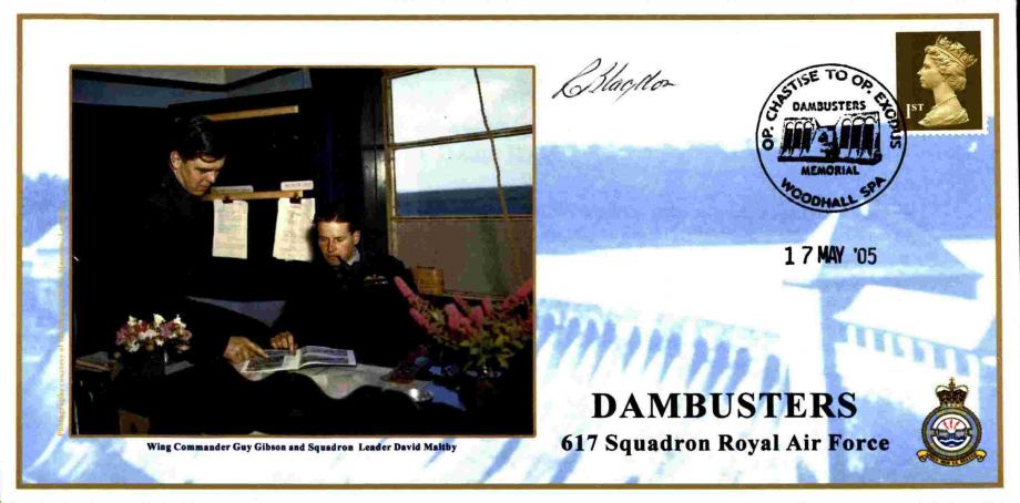 Dambusters 617 Squadron cover Signed Reg Blagdon