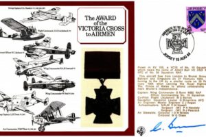 VC Victoria Cross cover Signed G Bunn pilot