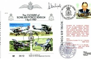 Closure of RAF Hendon cover Sgd B H Drobinski