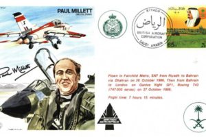 Paul Millett the Test Pilot cover Sgd Paul Millett