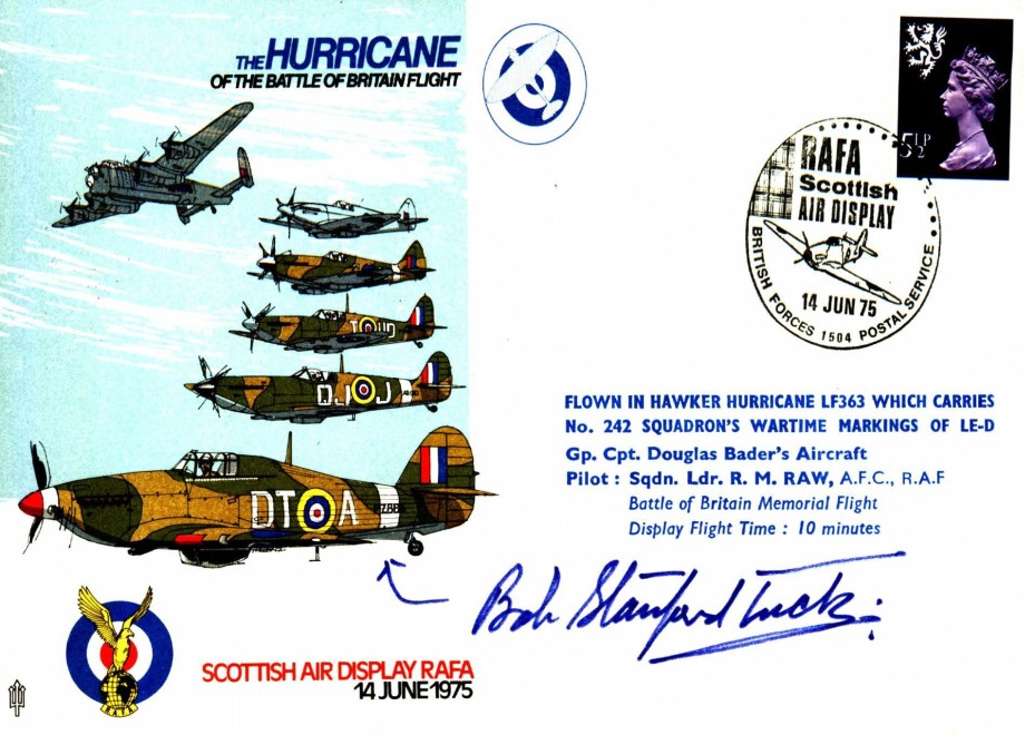 Hurricane cover Sgd R R Stanford-Tuck a BoB Pilot