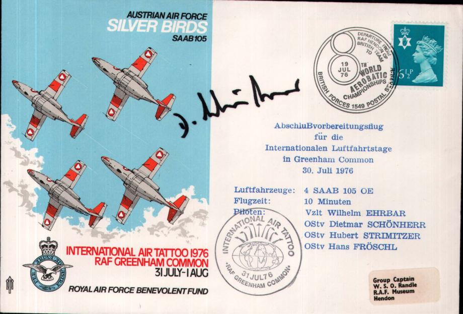 Austrian Air Force Silver Birds cover Sgd pilot