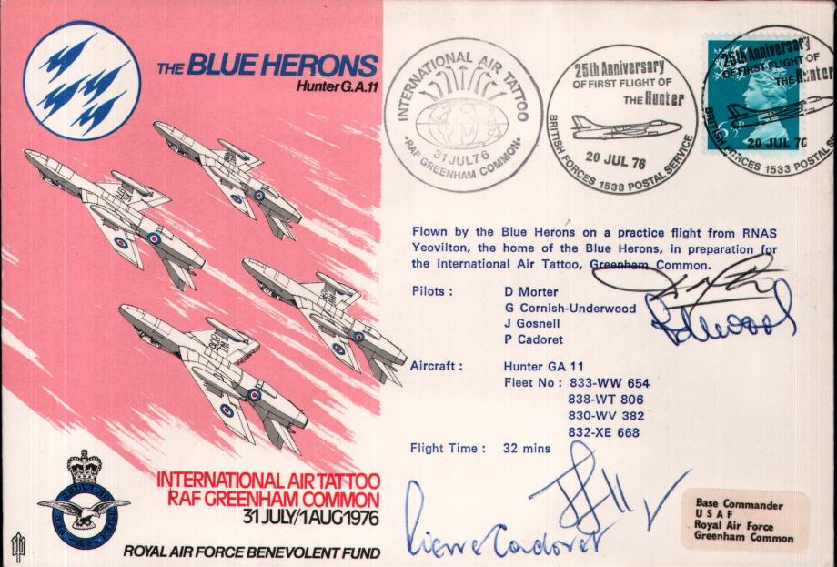 Air Displays -Blue Herons cover Sgd pilots