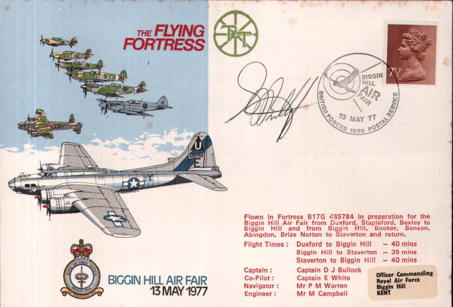 Flying Fortress cover Sgd Cap D J Bullock