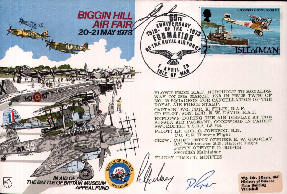 Biggin Hill Air Fair 1978 cover Sgd crew