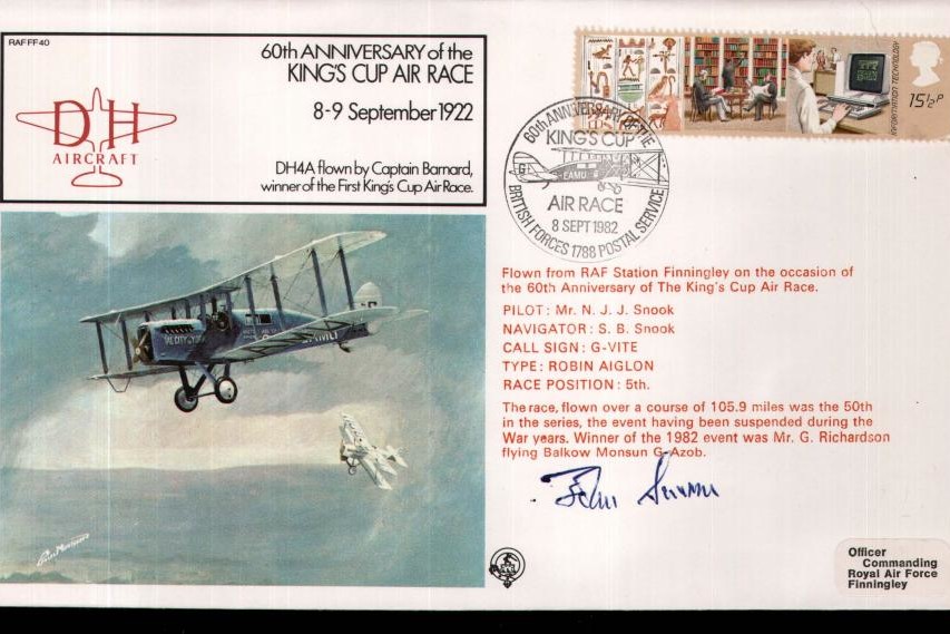 King's Cup Air Race cover Sgd de M Severne