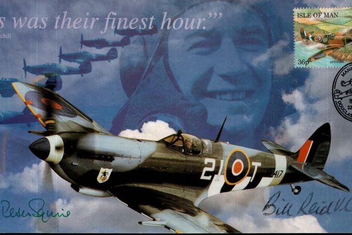 Battle of Britain cover Sgd Bill Reid VC and Sir P Squire