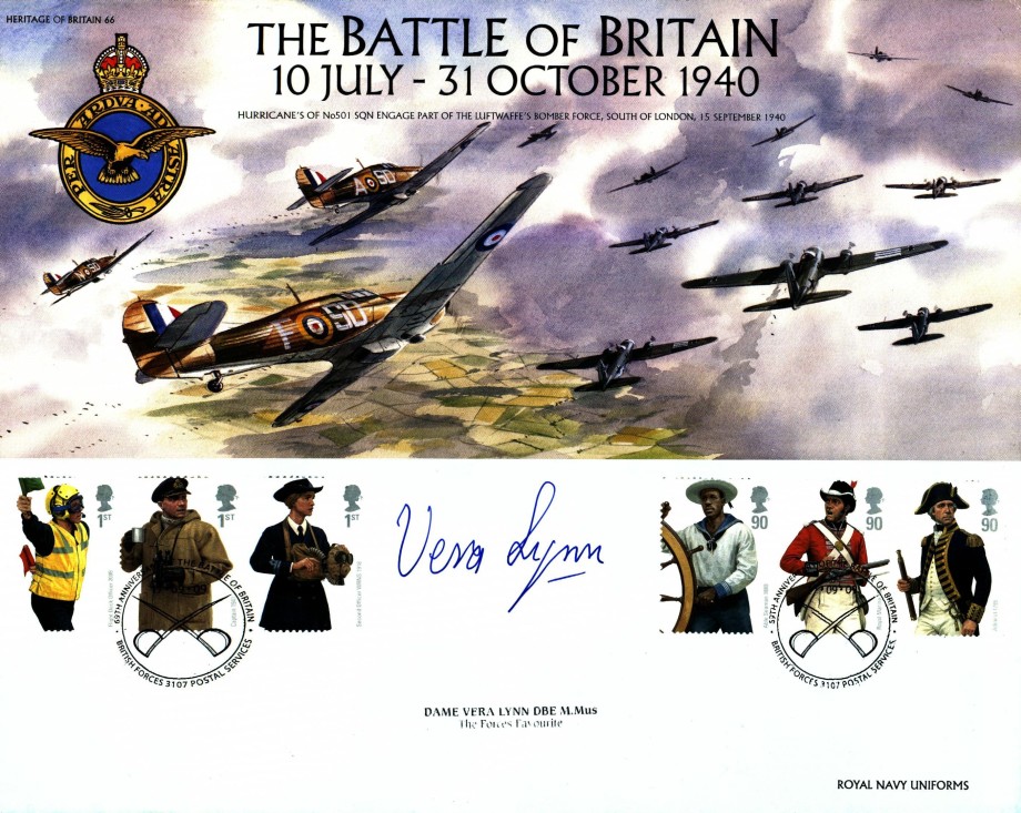 Battle of Britain cover Sgd Dame Vera Lynn