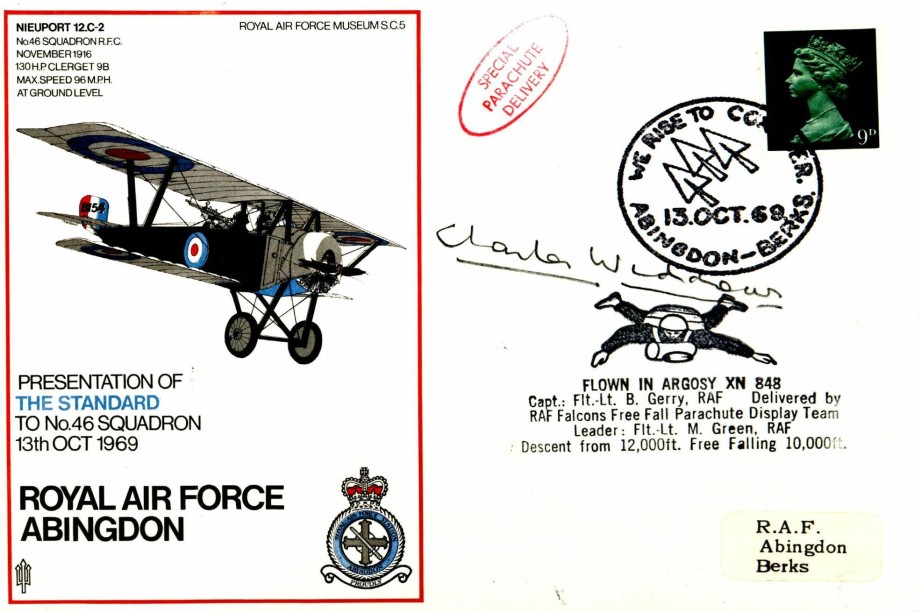 Battle of Britain cover Sgd C S Widdows of 29 Sq