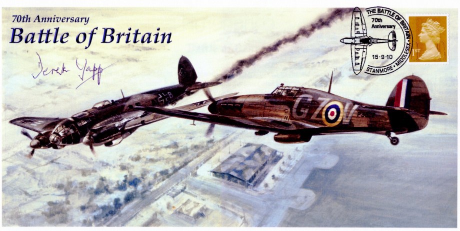 Battle of Britain Cover Signed L D S Yapp A BoB Pilot