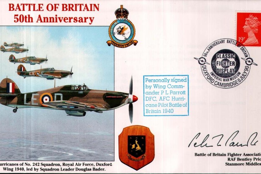 Battle of Britain 50th Anniversary Sgd P L Parrott a BoB Pilot