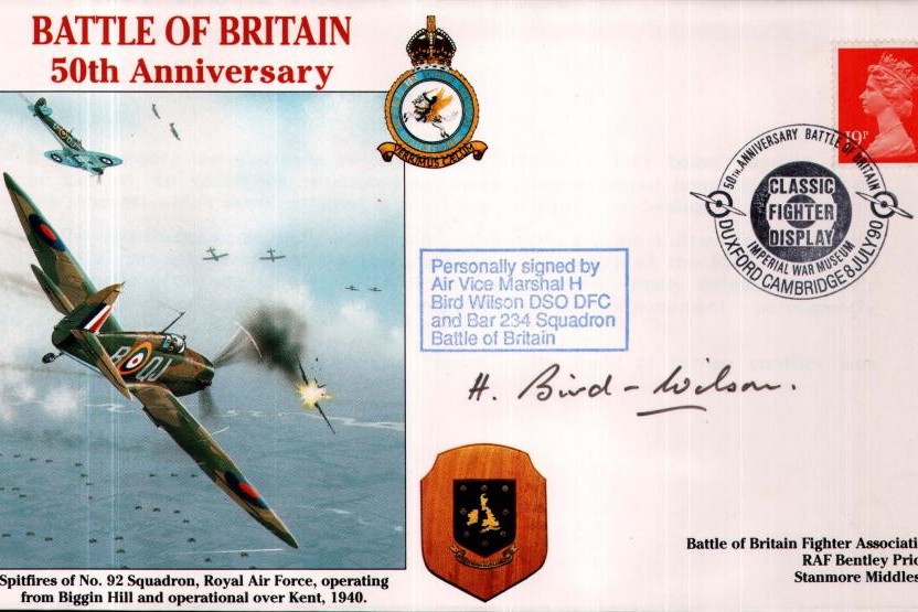 Battle of Britain 50th Anniversary Sgd H Bird-Wilson a BoB Pilot