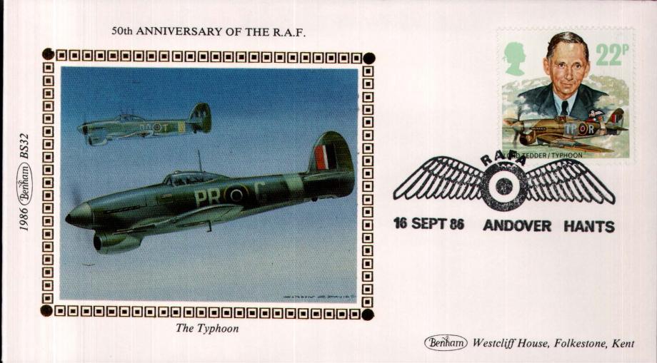 Benham Silks cover. 50th Ann of RAF