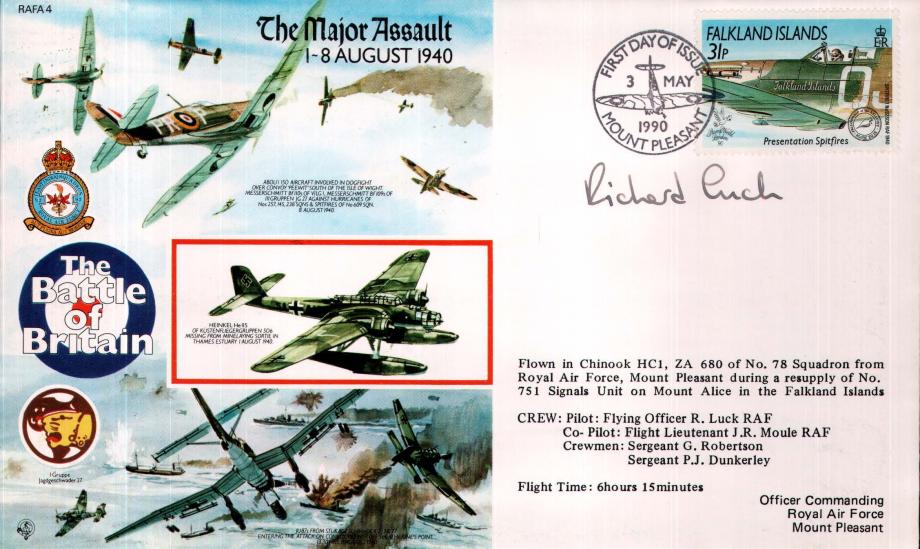 The Major Assault. 1-8 August 1940 cover Sgd R Luck