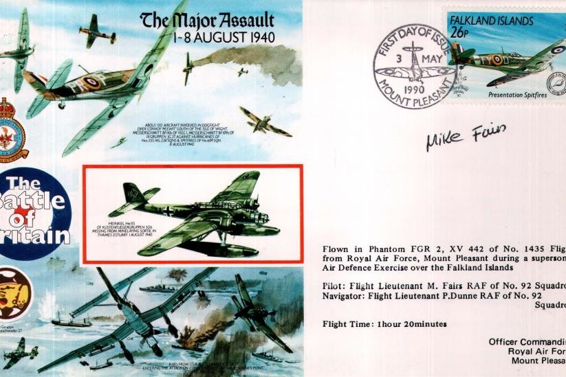 The Major Assault. 1-8 August 1940 cover Sgd M Fairs