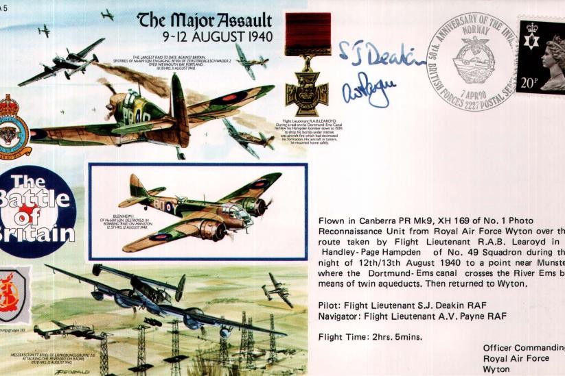The Major Assault - 9 to 12 August 1940 Sgd crew