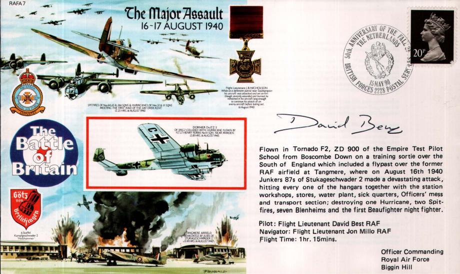 The Major Assault. 16-17 August 1940 cover Sgd pilot